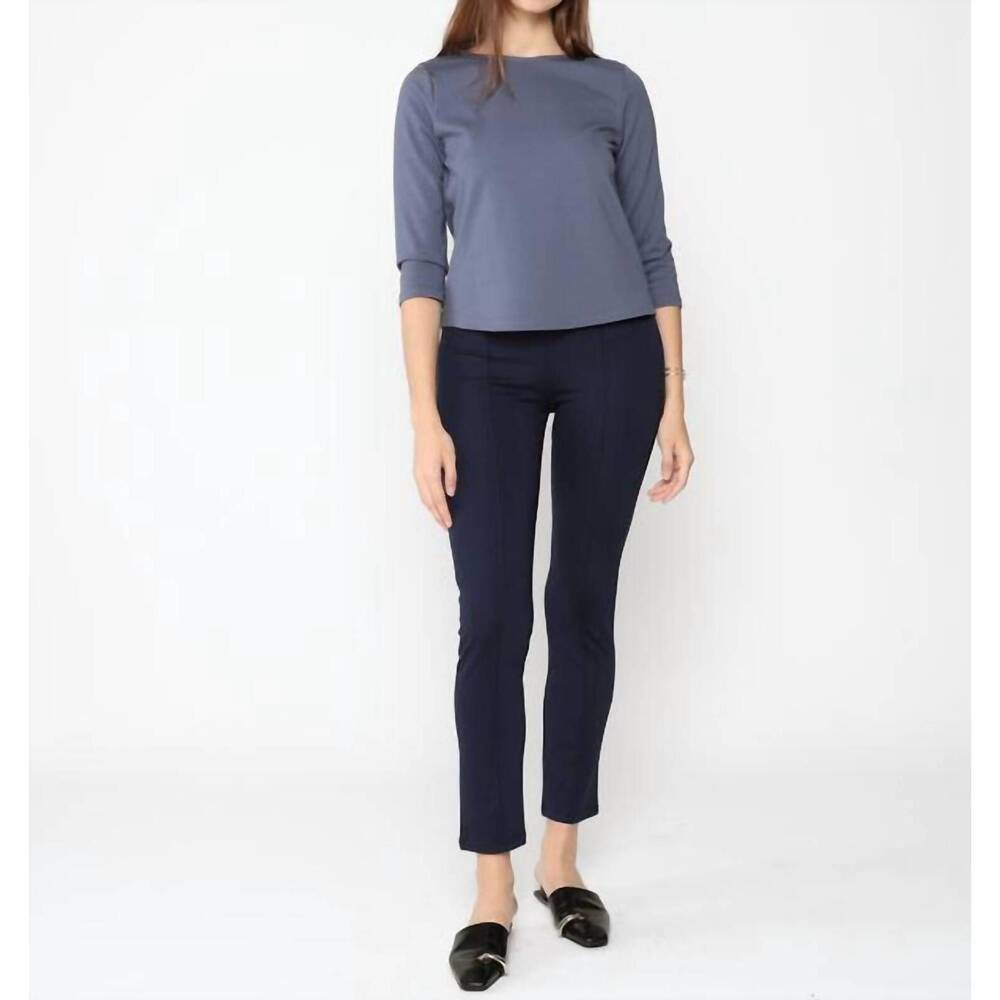 NEW RIPLEY RADER ponte knit slim leg pants in navy